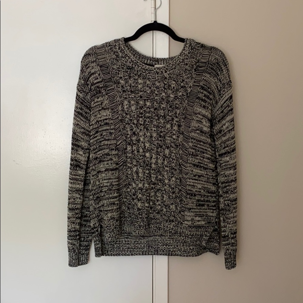 forever 21 navy and cream sweater